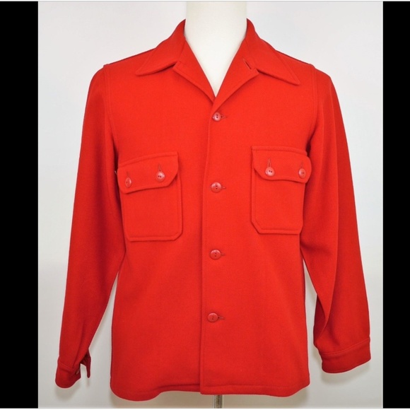 Boy Scouts of America Shirts Vtg Boy Scouts Of America Red Wool Coat Jacket Poshmark
